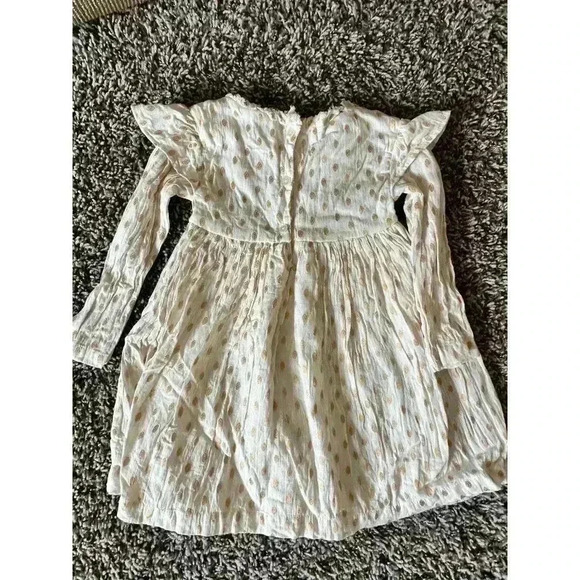 Girls Almirah Ivory with Gold Dot Embellishments 18-24 months - Picture 3 of 3